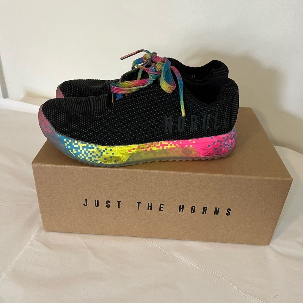 NOBULL Project Superfabric  Trainer+  BLACK NEON GLITCH WOMEN'S 7.5